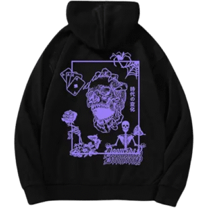 COZYEASE Men’s Y2K Letter Hoodie with Pocket